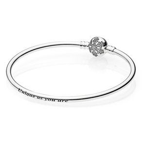 Pandora Unique Snowflake Bangle 590740CZ 17 or 6.7